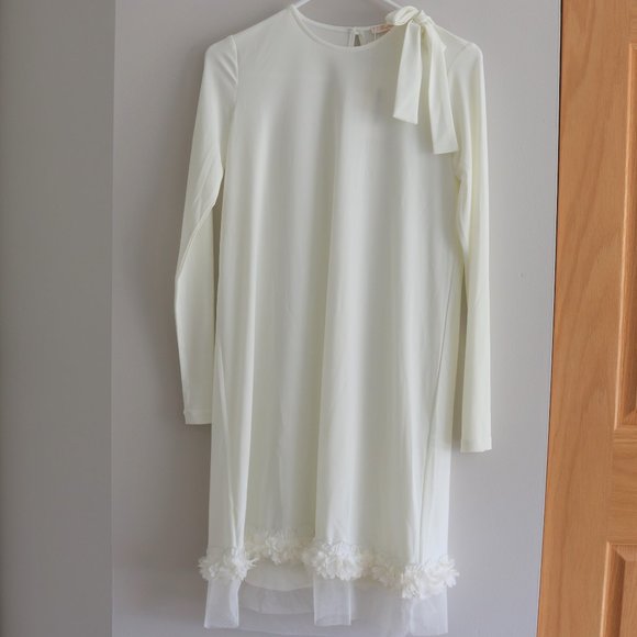 🌸 Refka Dress with Lace and Tie - Picture 1 of 7